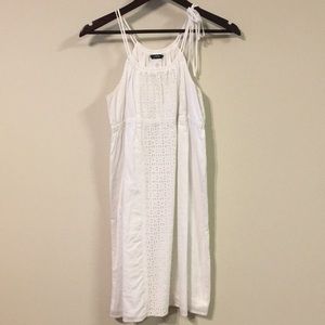 EUC J. Crew White Eyelet Sundress, Size M